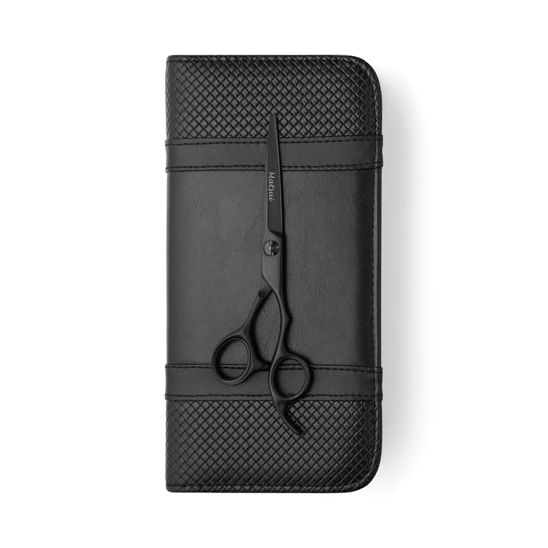 2026 Matsui Aichei Mountain Matte Black Offset Hairdressing Scissor