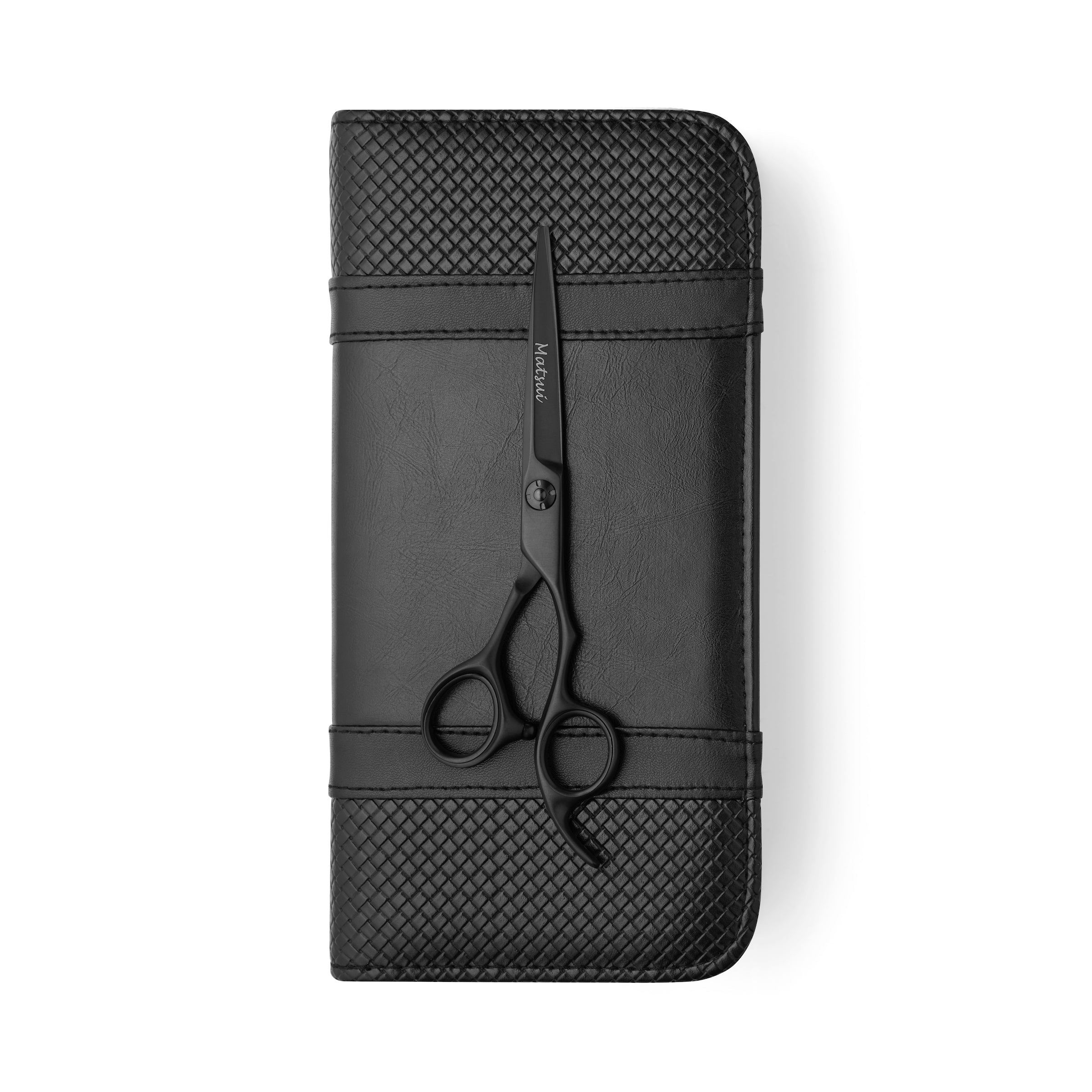 🎁 2026 Matsui Aichei Mountain Matte Black Offset Hairdressing Scissor (100% off)