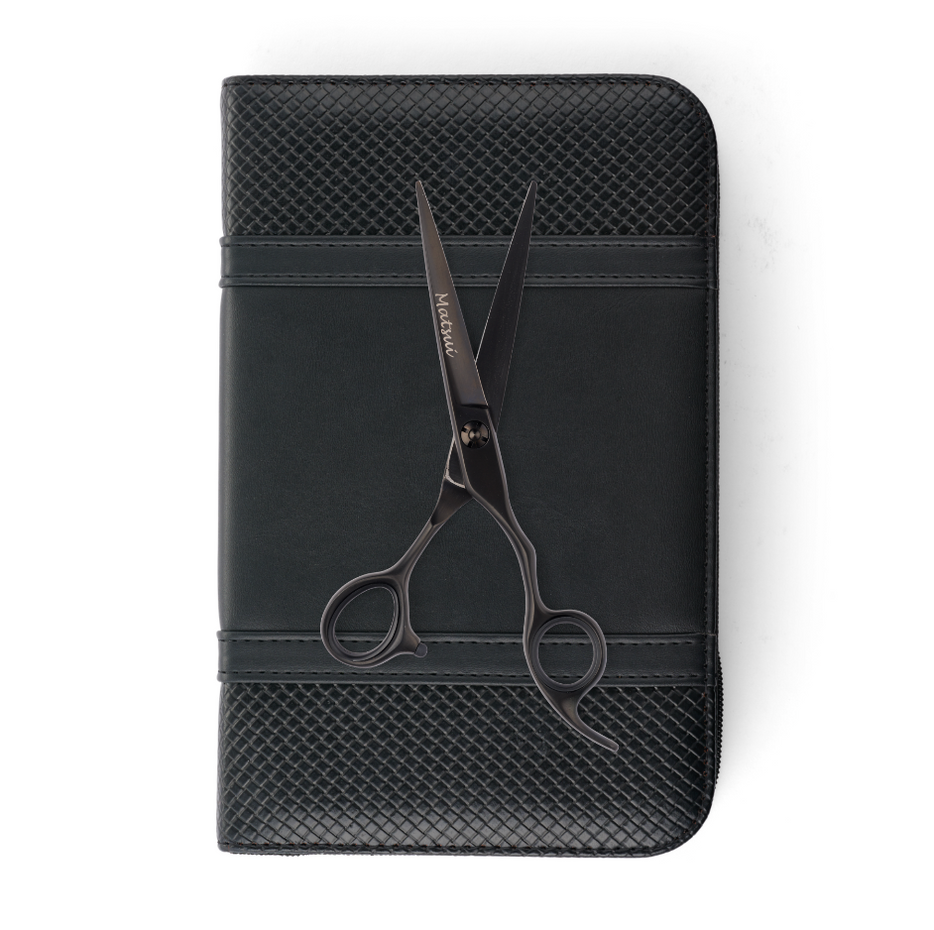 Matsui Lightweight Classic Offset Cutting Scissor Matte Black (7082275995731)